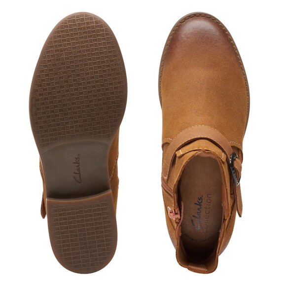 NWT Clarks Camzin Loop Ankle Boot | Size: 11 | Style: TAN SUEDE - Picture 7 of 11